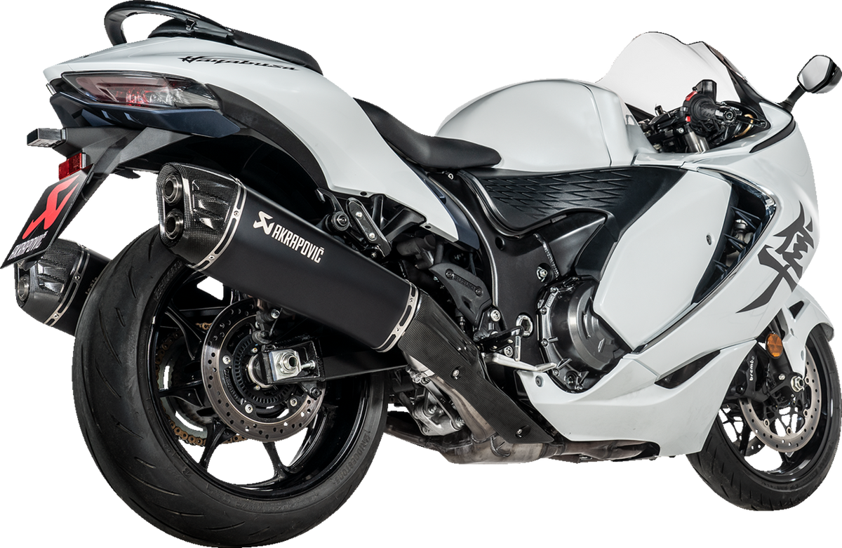 Akrapovic - S-S13SO4-HRAATBL/1 - Slip-On Line Mufflers - Titanium Black - Suzuki GSX-1300R Hayabusa