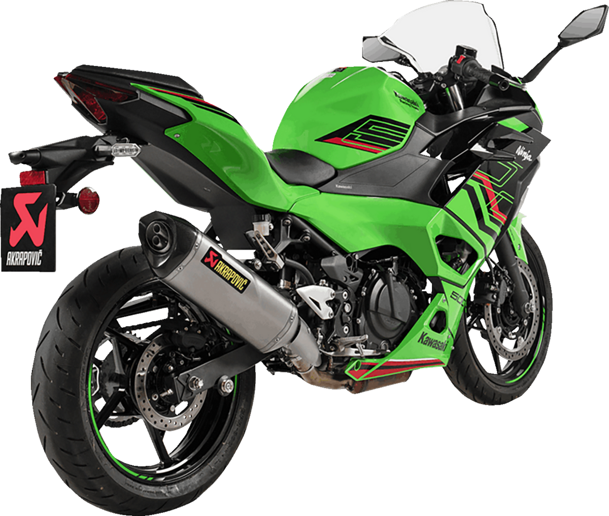 Akrapovic - S-K5SO1-HRT - Slip-On Line Muffler - Titanium - Ninja 500/Z500