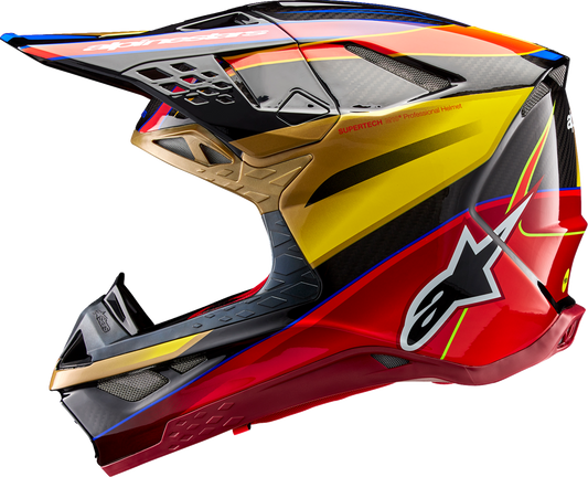 Alpinestars - Supertech M10 Helmet - Era - MIPS® - Gloss Gold/Yellow/Rio Red