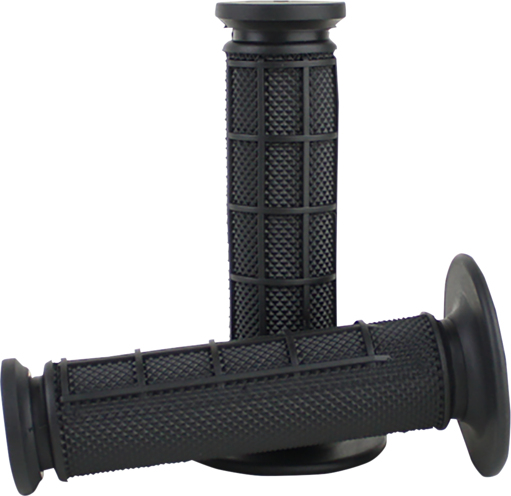 Driven Racing - D535-BK/BK - Pro Waffle Grips - Black/Black