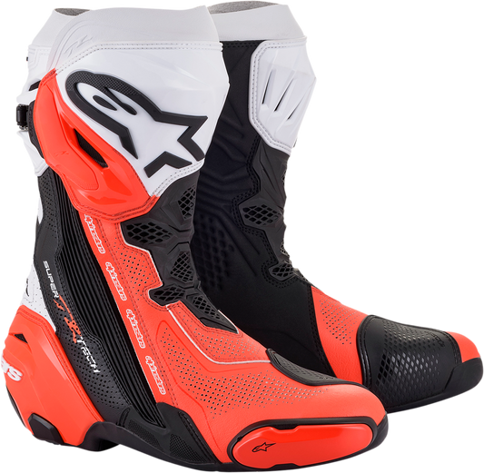 Alpinestars - Supertech V Boots - Black/Fluo Red/White