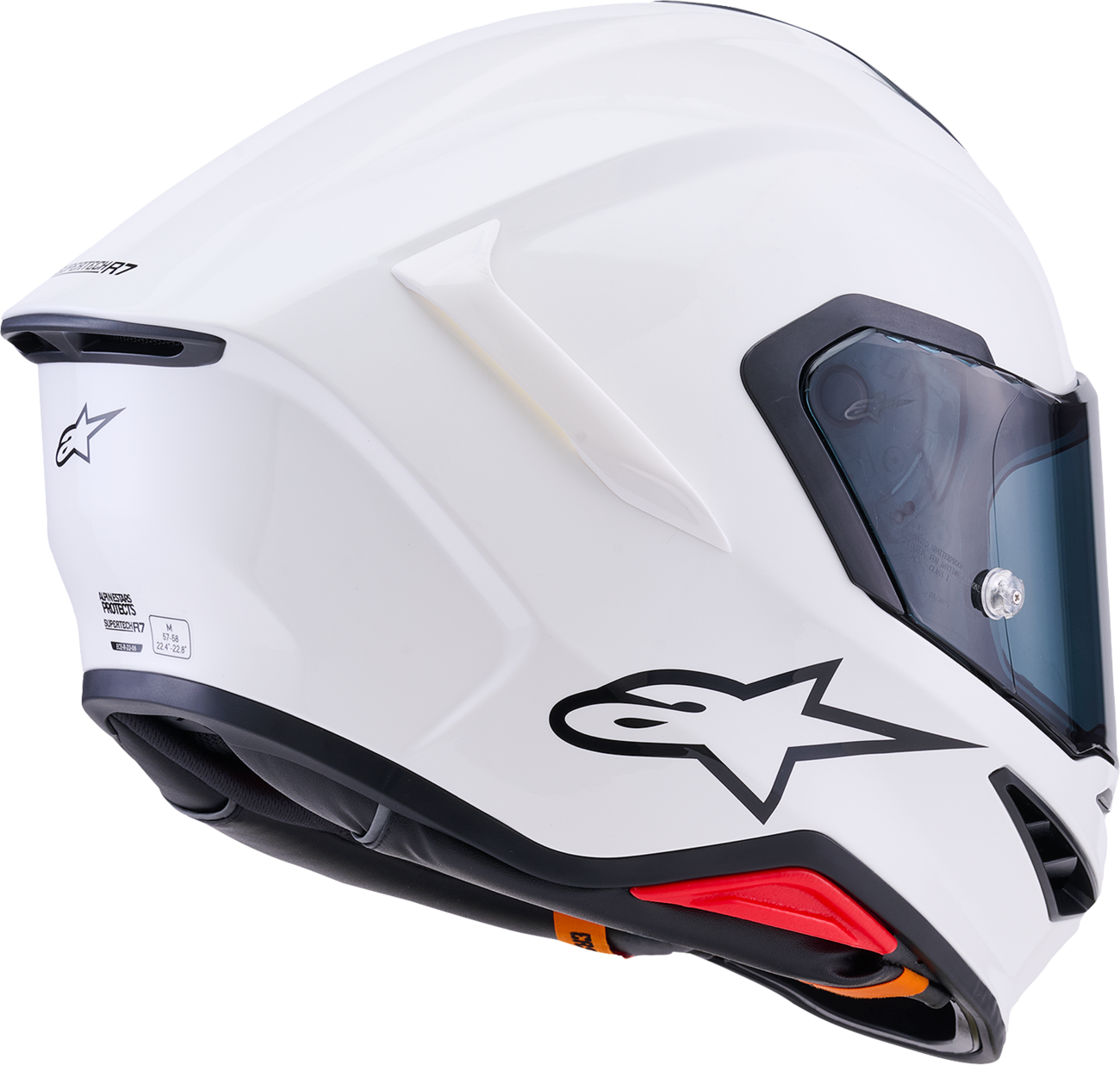 Alpinestars - Supertech R7 Helmet - 22.06 - Solid - Gloss White