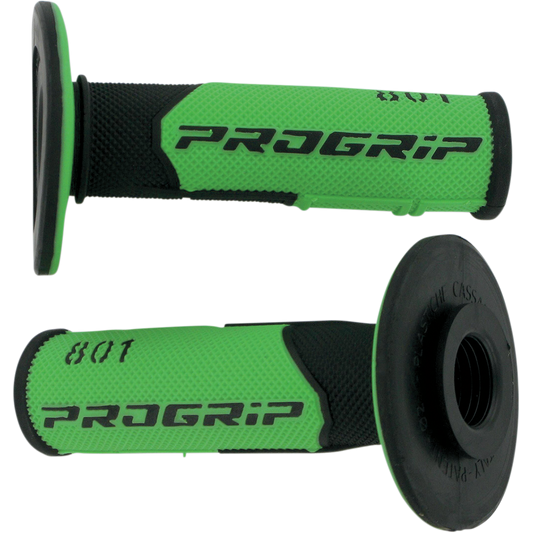 Pro Grip - 801 Hybrid Duo-Density Cross Grips - Black/Green