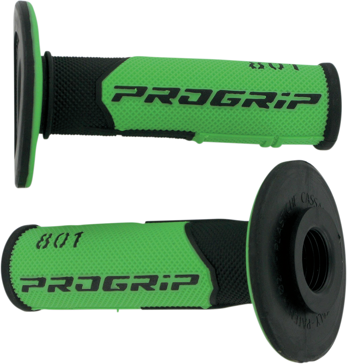 Pro Grip - 801 Hybrid Duo-Density Cross Grips - Black/Green