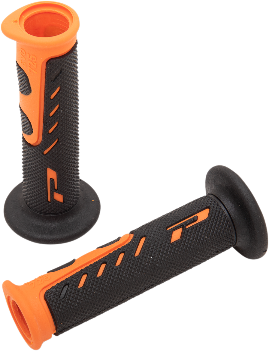 Pro Grip - 725 EVO Molded Gel Grips - Open Ends - Orange/Black