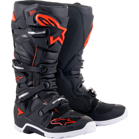 Alpinestars - Tech 7 Enduro Boots - Black/Red Fluorescent