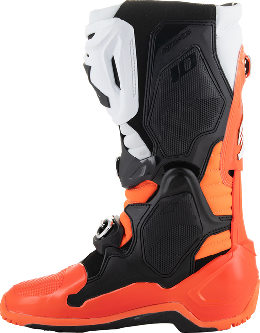 Alpinestars - Tech 10 Enduro Boots - Fluorescent Orange/Black/White