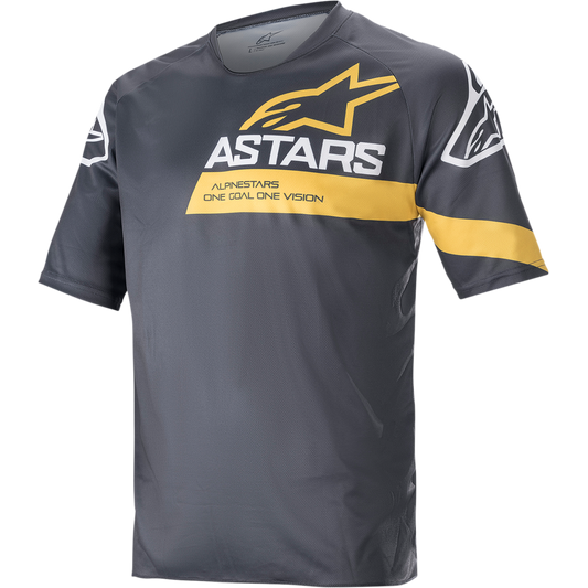 Alpinestars - Racer V3 Short-Sleeve Jersey - Anthracite/Sulphur Yellow