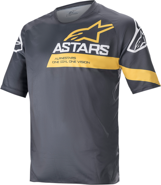 Alpinestars - Racer V3 Short-Sleeve Jersey - Anthracite/Sulphur Yellow