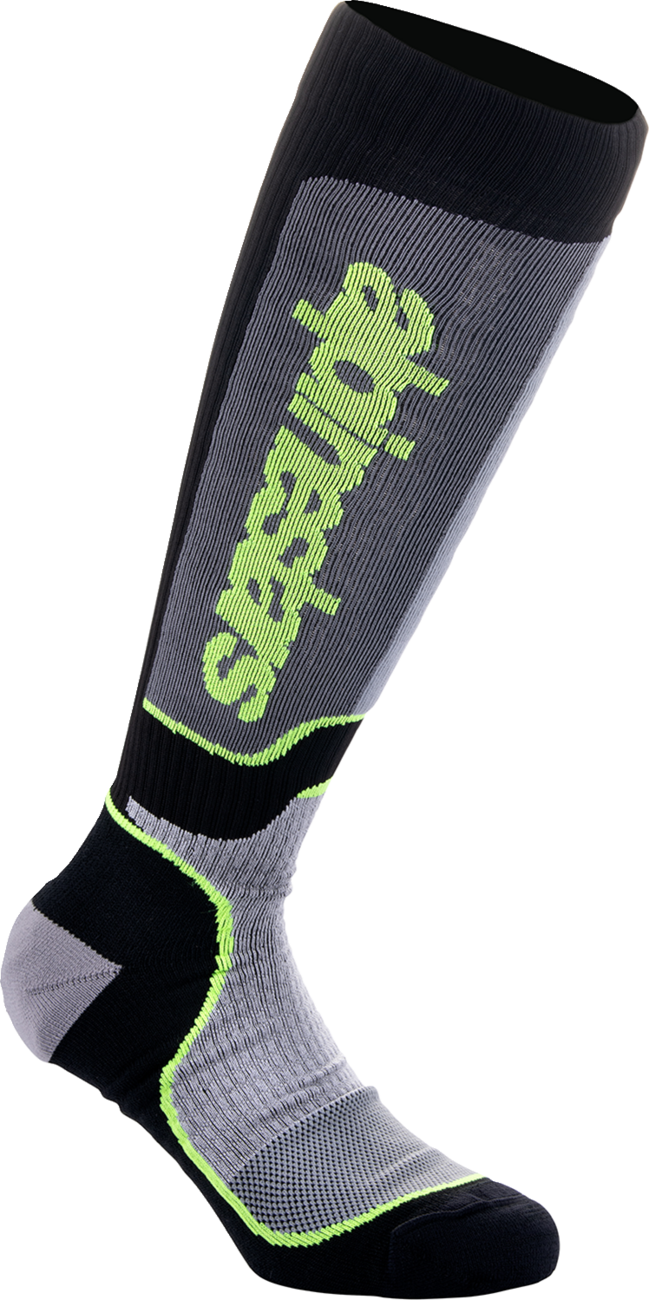Alpinestars - MX Plus Socks - Black/Gray/Yellow