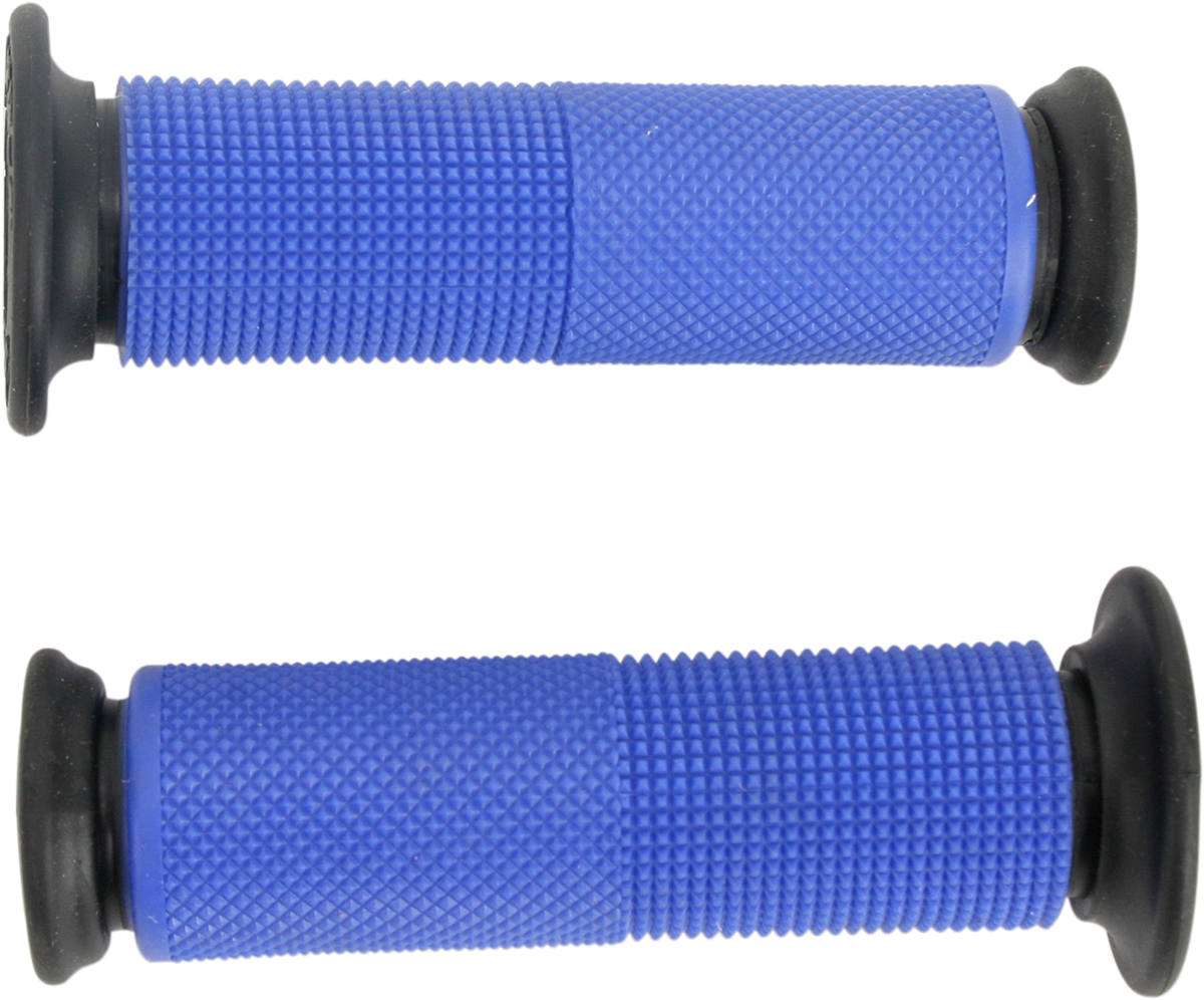 Driven Racing - D091BLO - Superbike Grips - Open - Blue