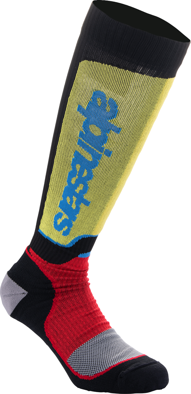 Alpinestars - MX Plus Socks - Black/Red/Yellow/Blue