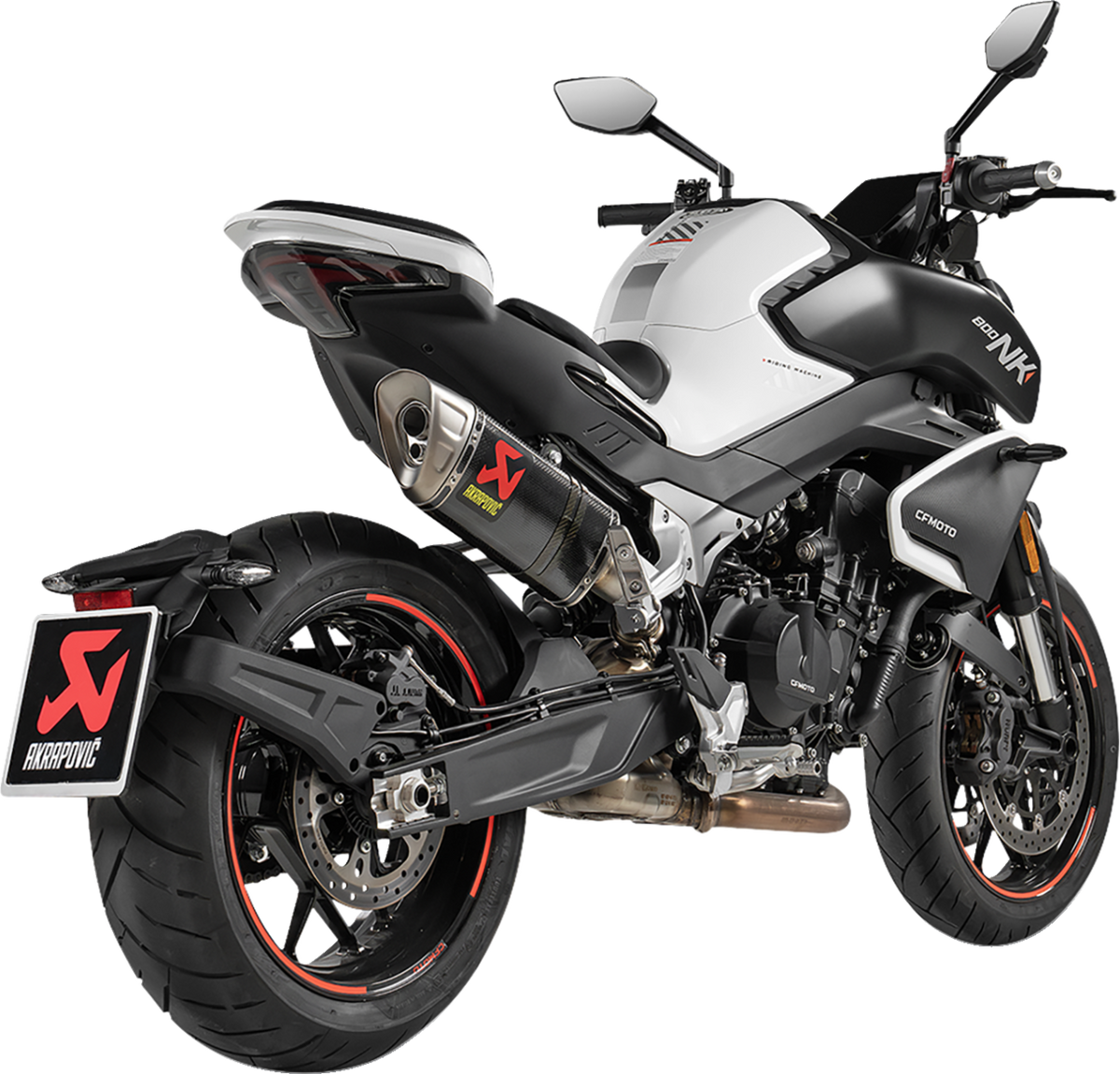 Akrapovic - S-CF8SO1-HAPLC - Slip-On Line Muffler - Carbon Fiber - CF Moto 800NK