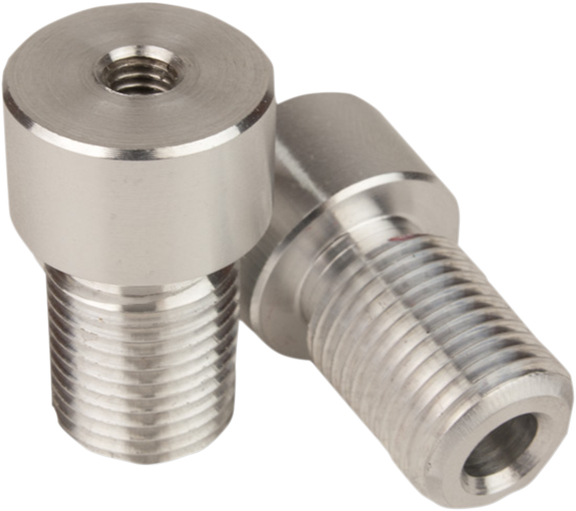 Driven Racing - DBEW-ADP-FZ - Adapter - Mirror/Handlebar End - Halo - Silver