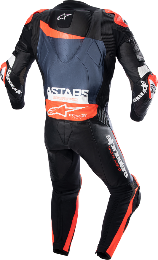 Alpinestars - GP Plus v4 Leather Suit - Black/Red Fluo/Dark Blue