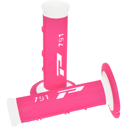 Pro Grip - Triple Density 791 Grips - White/Fluorescent Pink