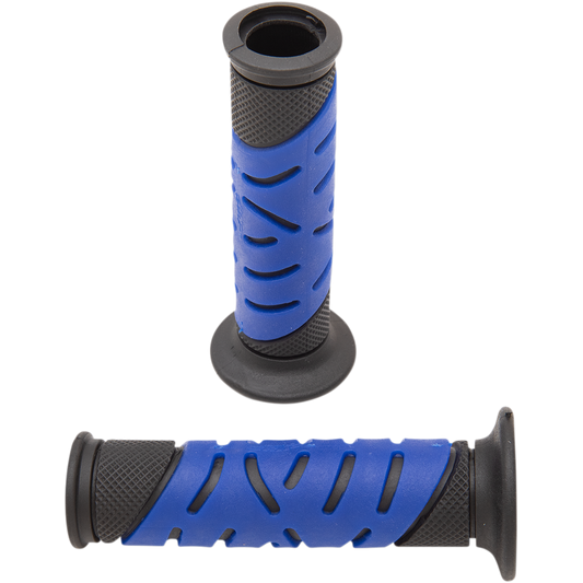 Pro Grip - 719 Dual Density Sportbike Grips - Open Ends - Black/Blue
