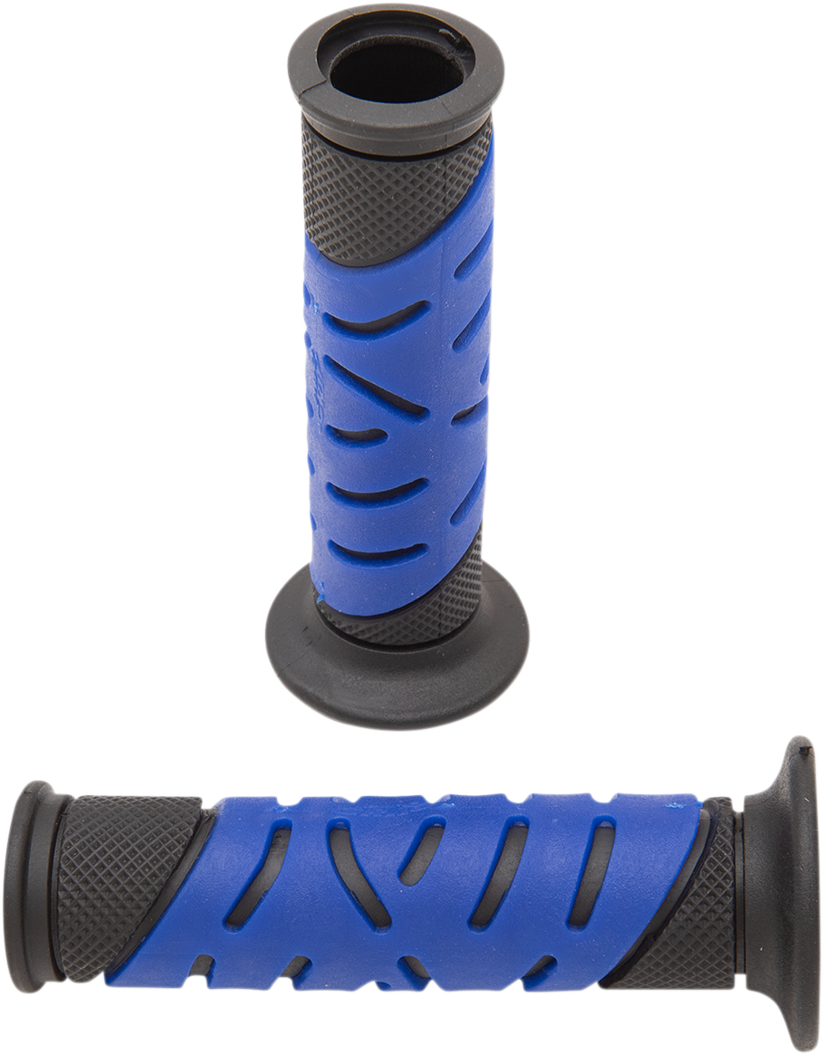 Pro Grip - 719 Dual Density Sportbike Grips - Open Ends - Black/Blue
