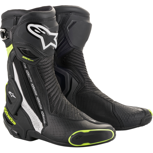 Alpinestars - SMX Plus Vented Boots - Black/White/Yellow