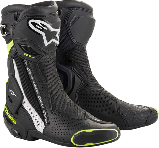 Alpinestars - SMX Plus Vented Boots - Black/White/Yellow