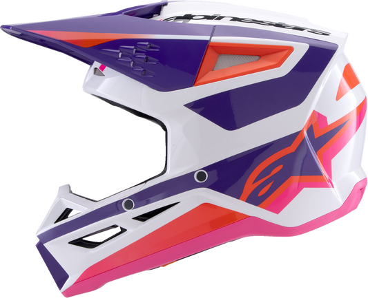 Alpinestars - SM3 Helmet - Heat - Gloss White/Purple/Pink