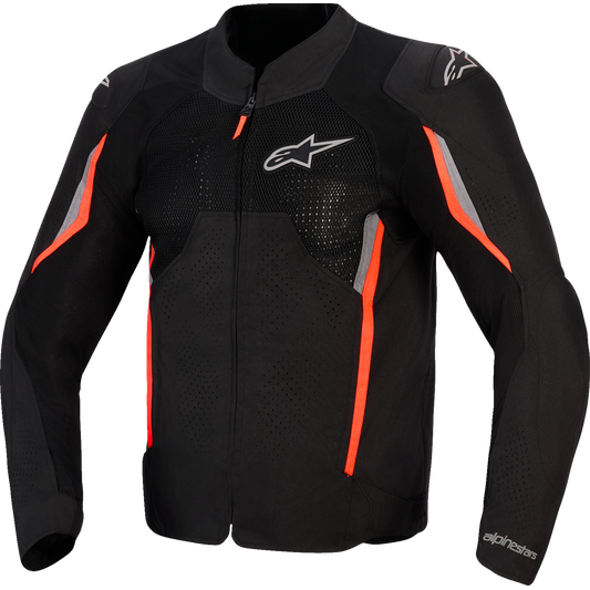 Alpinestars - AST v3 Air Jacket - Black/Dark Gray/Red Fluo