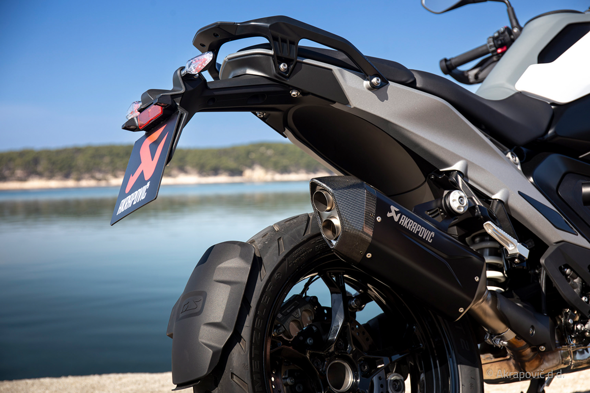 Akrapovic - S-B13SO4-HJGTBL - Slip-On Line Muffler - Titanium - Black - BMW R 1300 GS