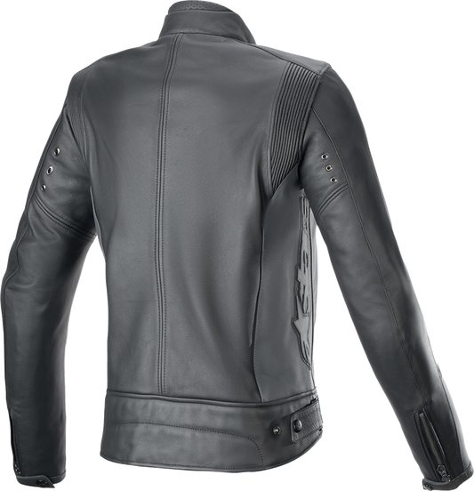 Alpinestars - Stella Dyno Leather Jacket - Black Tar Gray/Dark Gray