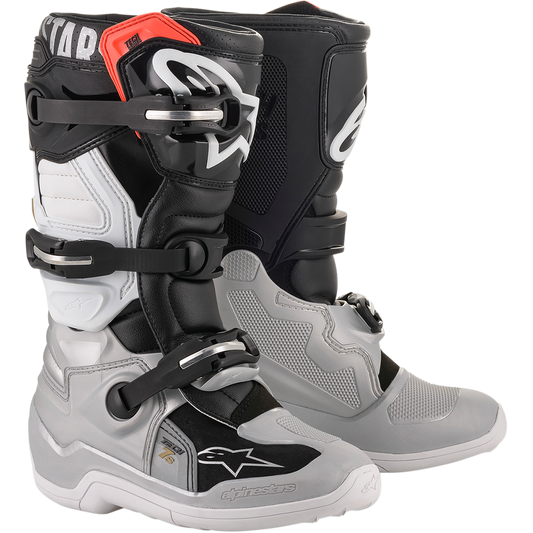 Alpinestars - Youth Tech 7S Boot - Black/Silver/White/Gold