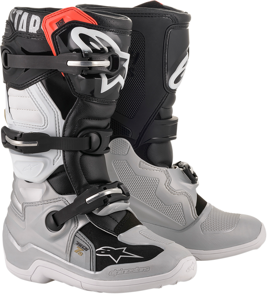 Alpinestars - Youth Tech 7S Boot - Black/Silver/White/Gold