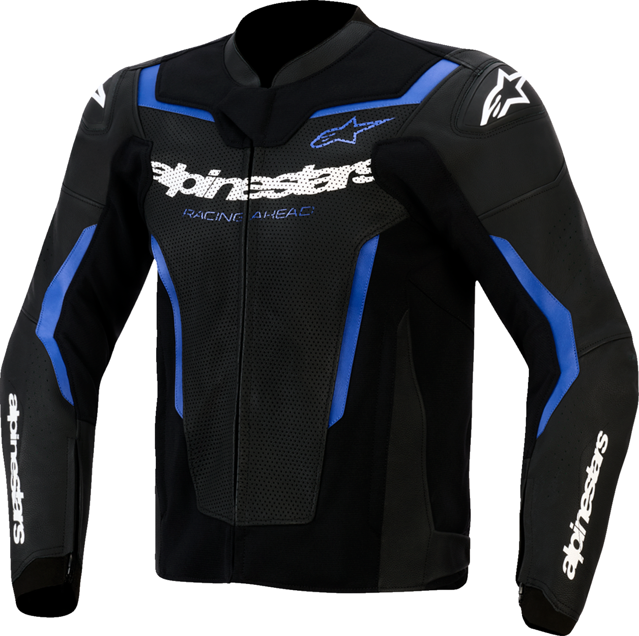 Alpinestars - GP Force v2 Leather Airflow Jacket - Black/Metallic Blue