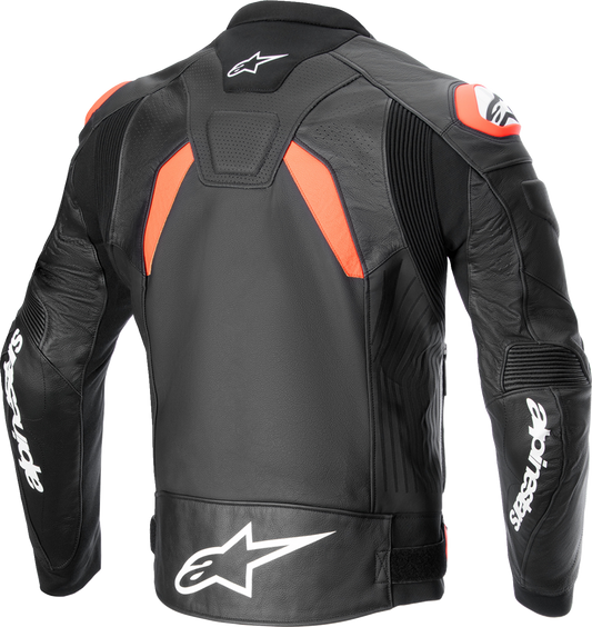 Alpinestars - GP Plus R v4 Airflow Leather Jacket - Black/Red Fluo/White
