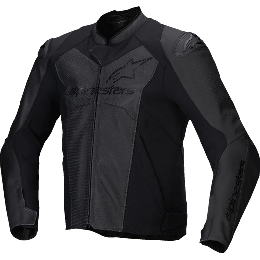 Alpinestars - Faster v3 Airflow Leather Jacket - Black/Black