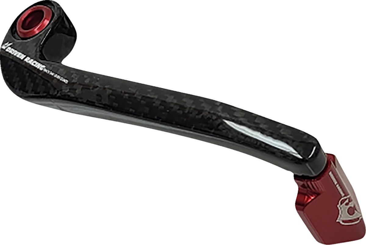 Driven Racing - DCTDLG-1-RD - Trackday Lever Guard - Carbon Fiber - Brake - Red