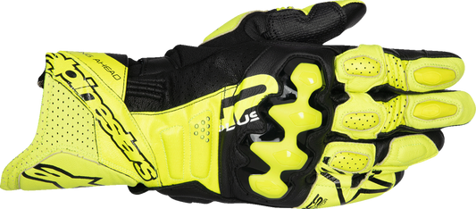 Alpinestars - GP Plus R V3 Leather Gloves - Fluo Yellow/Black