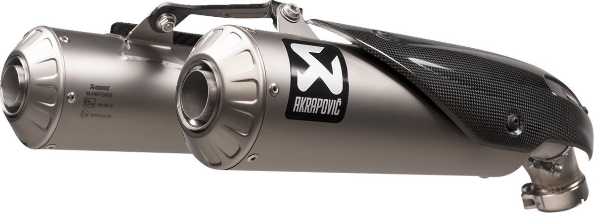 Akrapovic - S-D11SO13-HBFGT - Slip-On Muffler - Titanium