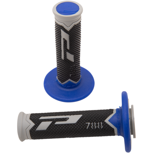 Pro Grip - Cross Triple Density 788 Grips - Gray/Blue/Black