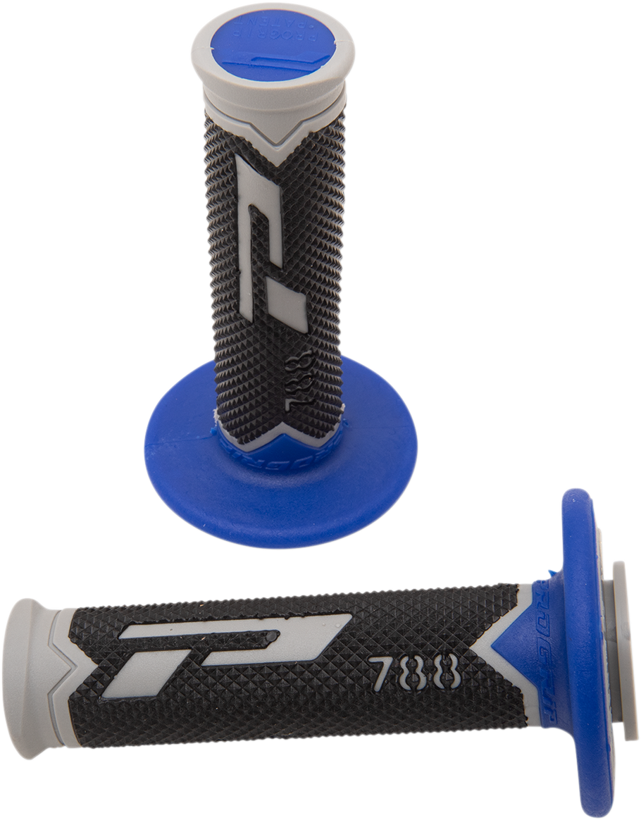 Pro Grip - Cross Triple Density 788 Grips - Gray/Blue/Black