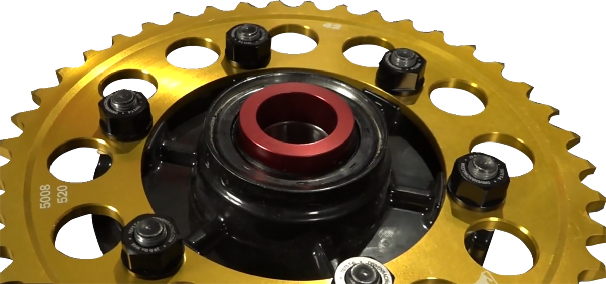 Driven Racing - DCWS-038 - Wheel Spacer - Captive - Red - Kawasaki