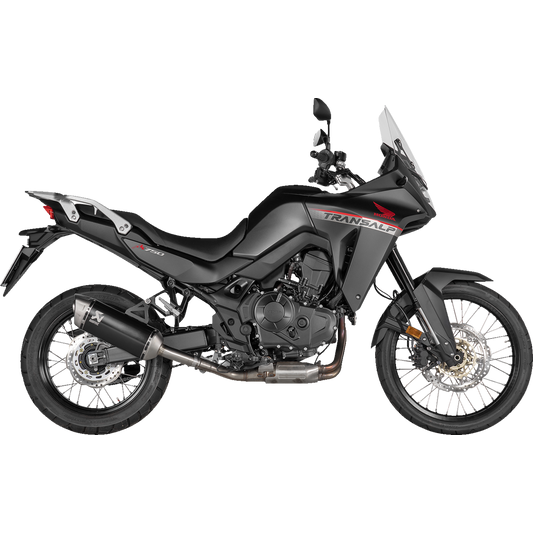 Akrapovic - S-H7SO6-HRTBL - Slip-On Line Muffler - Titanium - Black - Honda XL750 Transalp