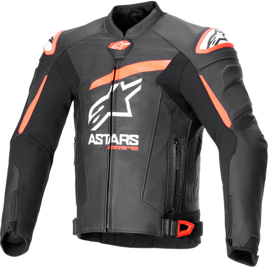 Alpinestars - GP Plus R v4 Airflow Leather Jacket - Black/Red Fluo/White