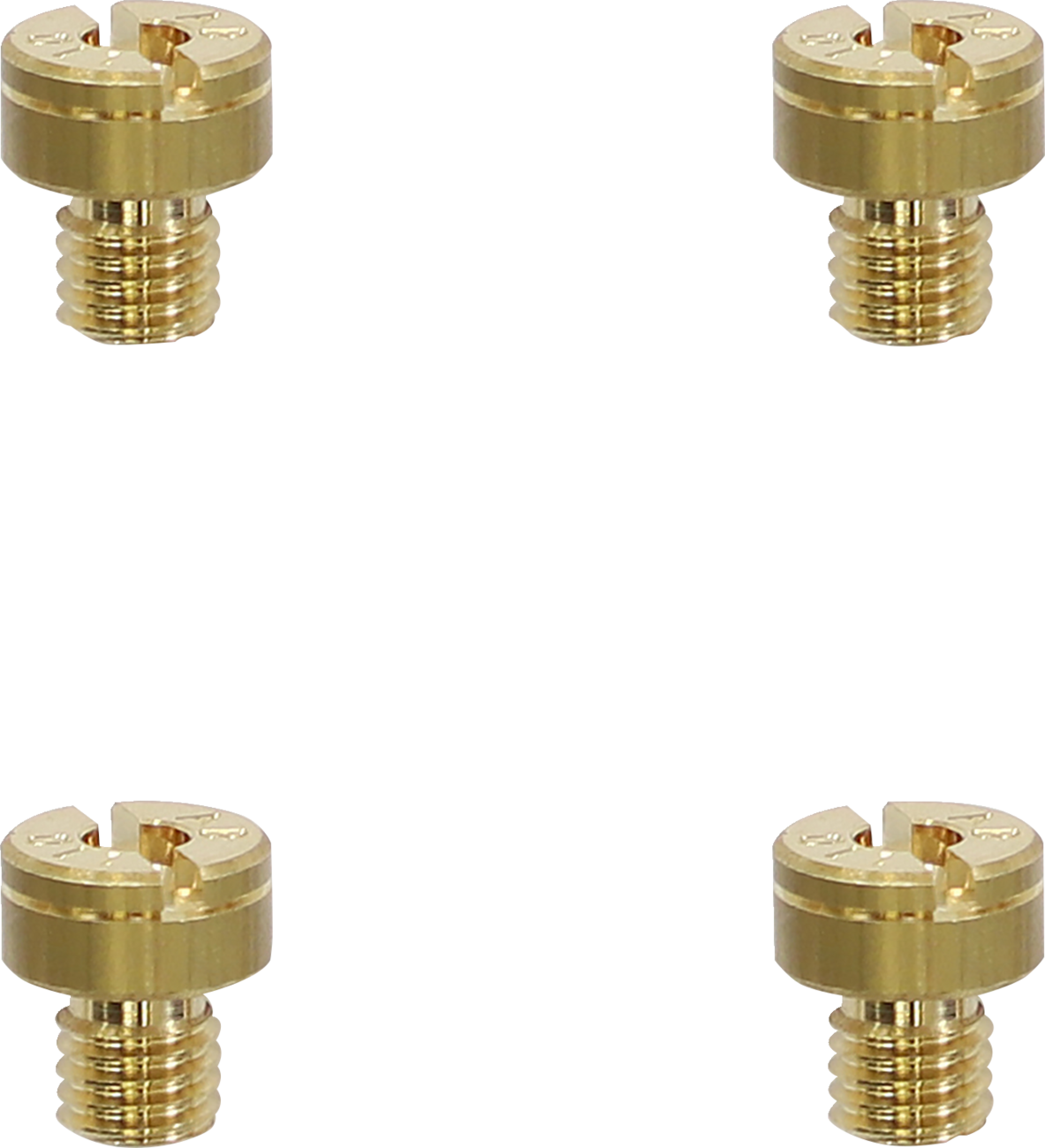 EBC - SJ115-4 - A-Bax Precision Mikuni-Style Slot Head (SJ Prefix) Main Jets - #115 - 4-Pack