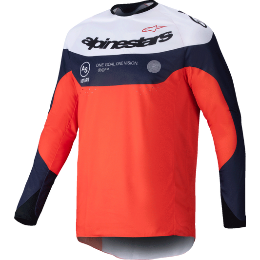 Alpinestars - Pro-Dura Long-Sleeve Jersey - Navy/Hot Orange/White