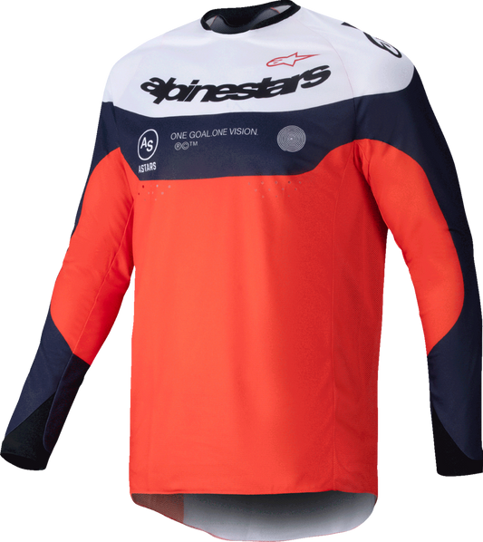 Alpinestars - Pro-Dura Long-Sleeve Jersey - Navy/Hot Orange/White