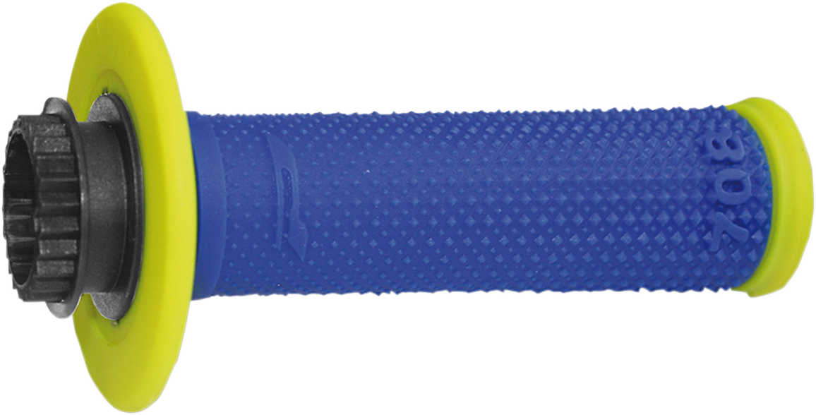 Pro Grip - 708 Lock-On Grips - Fluorescent Yellow/Blue