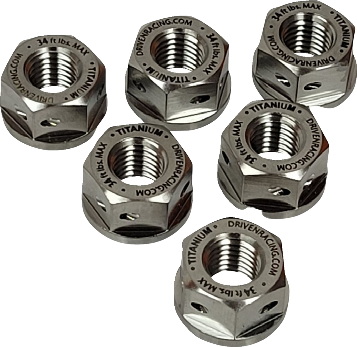 Driven Racing - DSN-TN - Sprocket Nuts - Titanium - 6 Pack