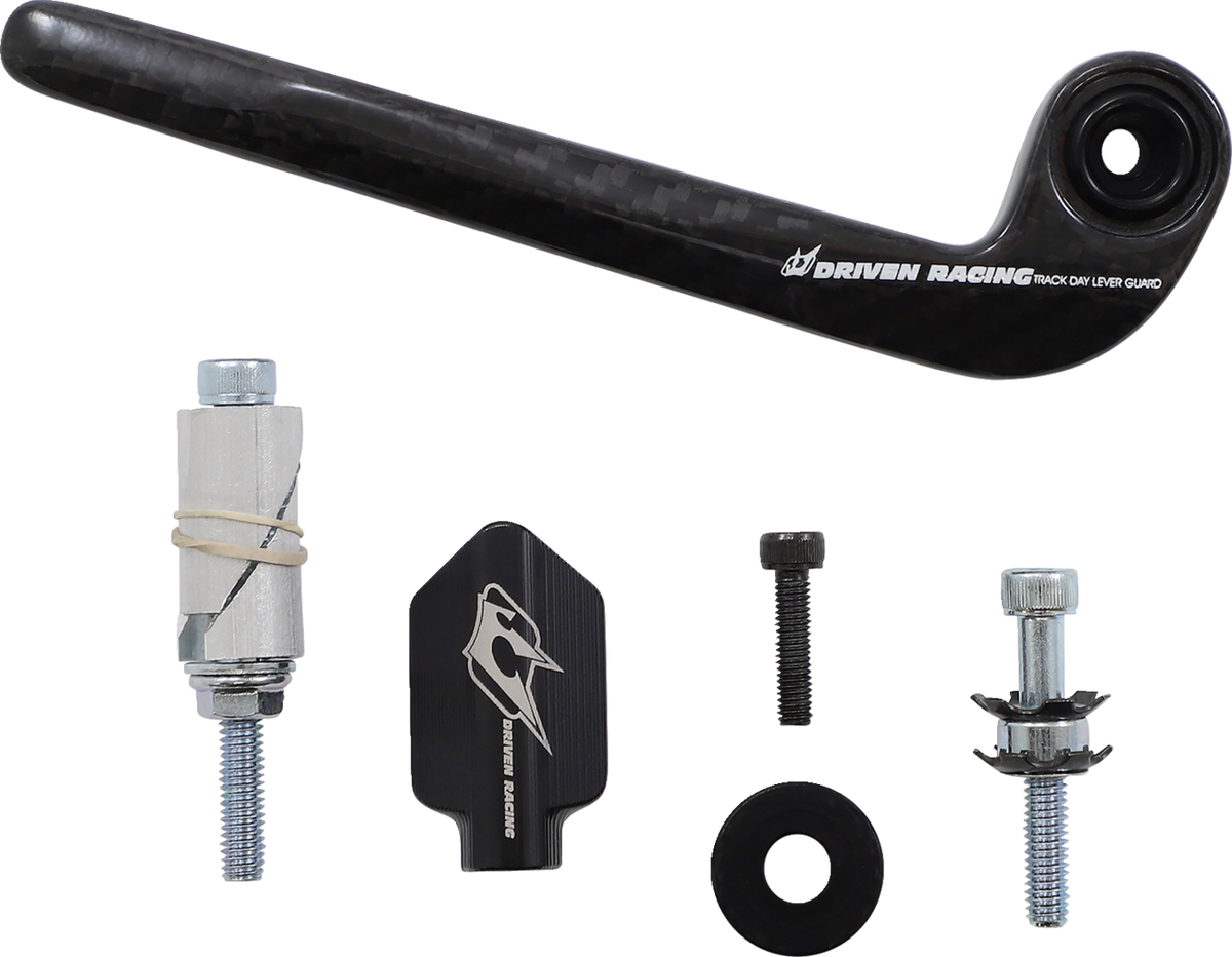 Driven Racing - DCTDLG-2-BK - Trackday Lever Guard - Carbon Fiber - Clutch - Black