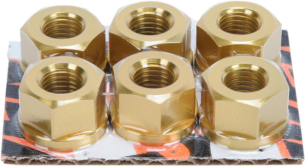 Driven Racing - DSNGD - Sprocket Nuts - Sport Bike - Gold - M10 x 1.25