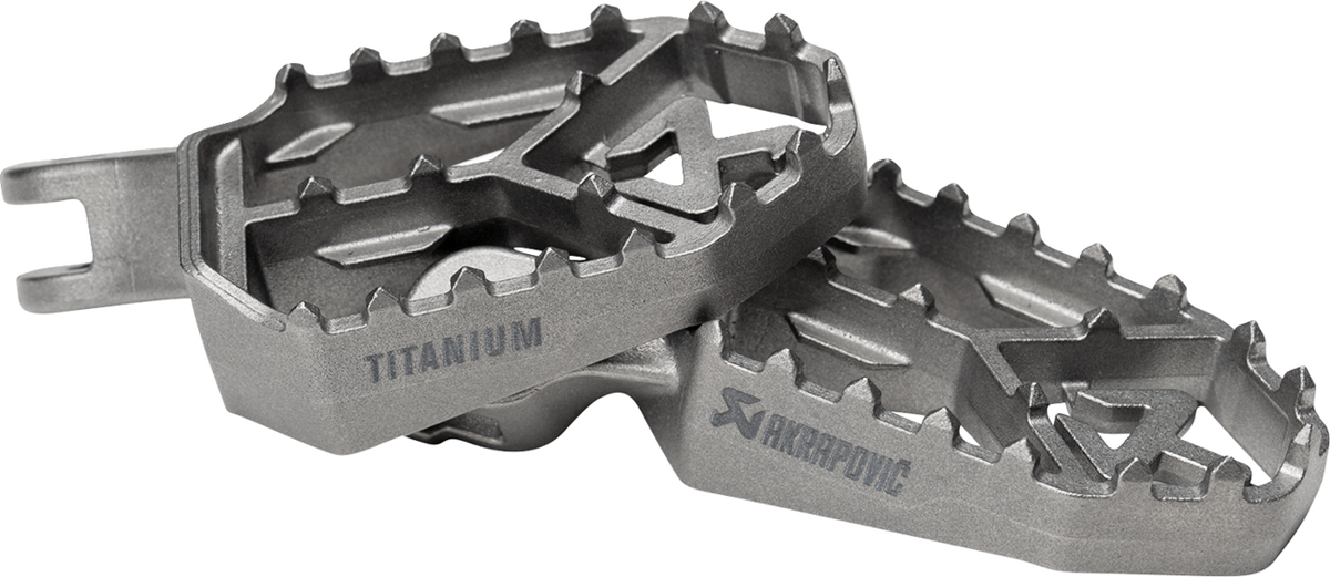 Akrapovic - F-T12T1 - Adventure Foot Pegs - Titanium - Triumph
