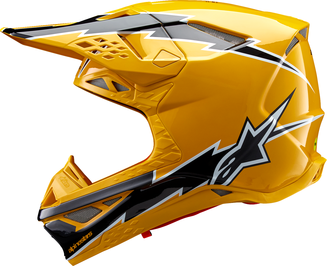 Alpinestars - Supertech M10 Helmet - Ampress - MIPS® - Gloss Black/Yellow